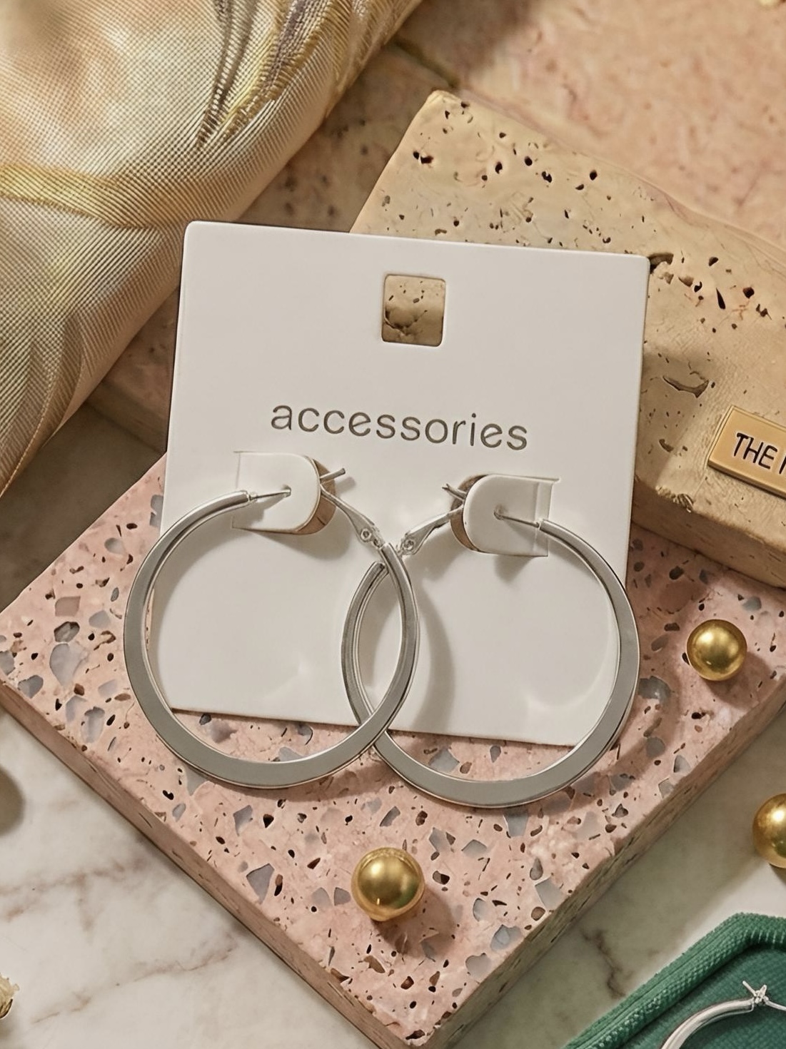 گوشواره حلقه ای استیل وارداتی